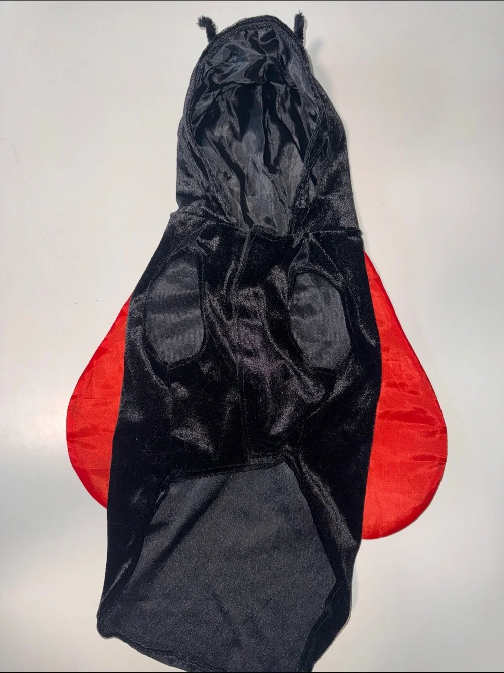 Ladybug Dog Hooded Cape - Red & Black Pet Costume